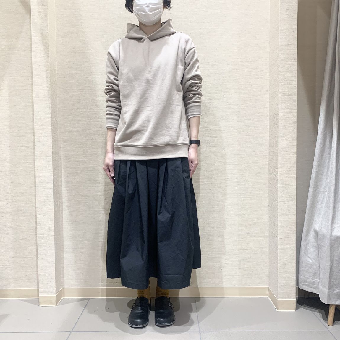 MUJI Labo  プルオーバーパーカー　スモーキーブルー　男女兼　 L〜XL